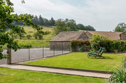 The gardens at Wrenstone House, Yorkshire Dales