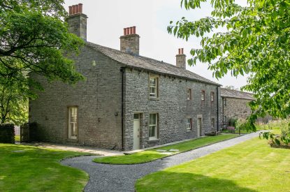 The gardens at Wrenstone House, Yorkshire Dales