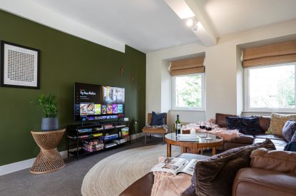 The living room at Riverside Mill, Cumbria