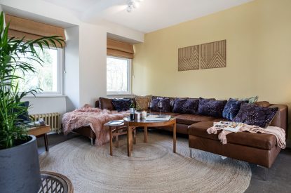 The living room at Riverside Mill, Cumbria