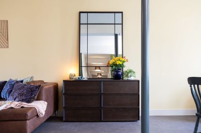 The living room at Riverside Mill, Cumbria