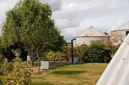 The gardens at Bonny Cabin, Leicestershire