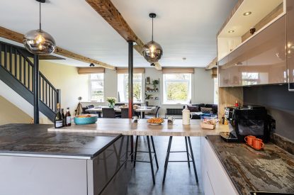 The kitchen at Upper Riverside Mill, Lake District