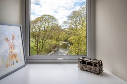 Riverside views at Upper Riverside Mill, Lake District