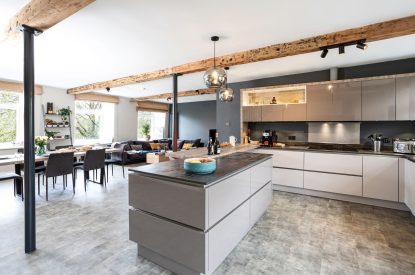The kitchen at Upper Riverside Mill, Lake District