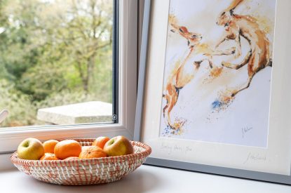 The living space at Upper Riverside Mill, Lake District