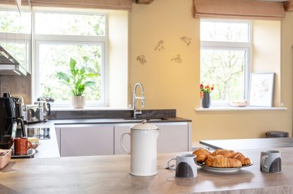 The kitchen at Upper Riverside Mill, Lake District