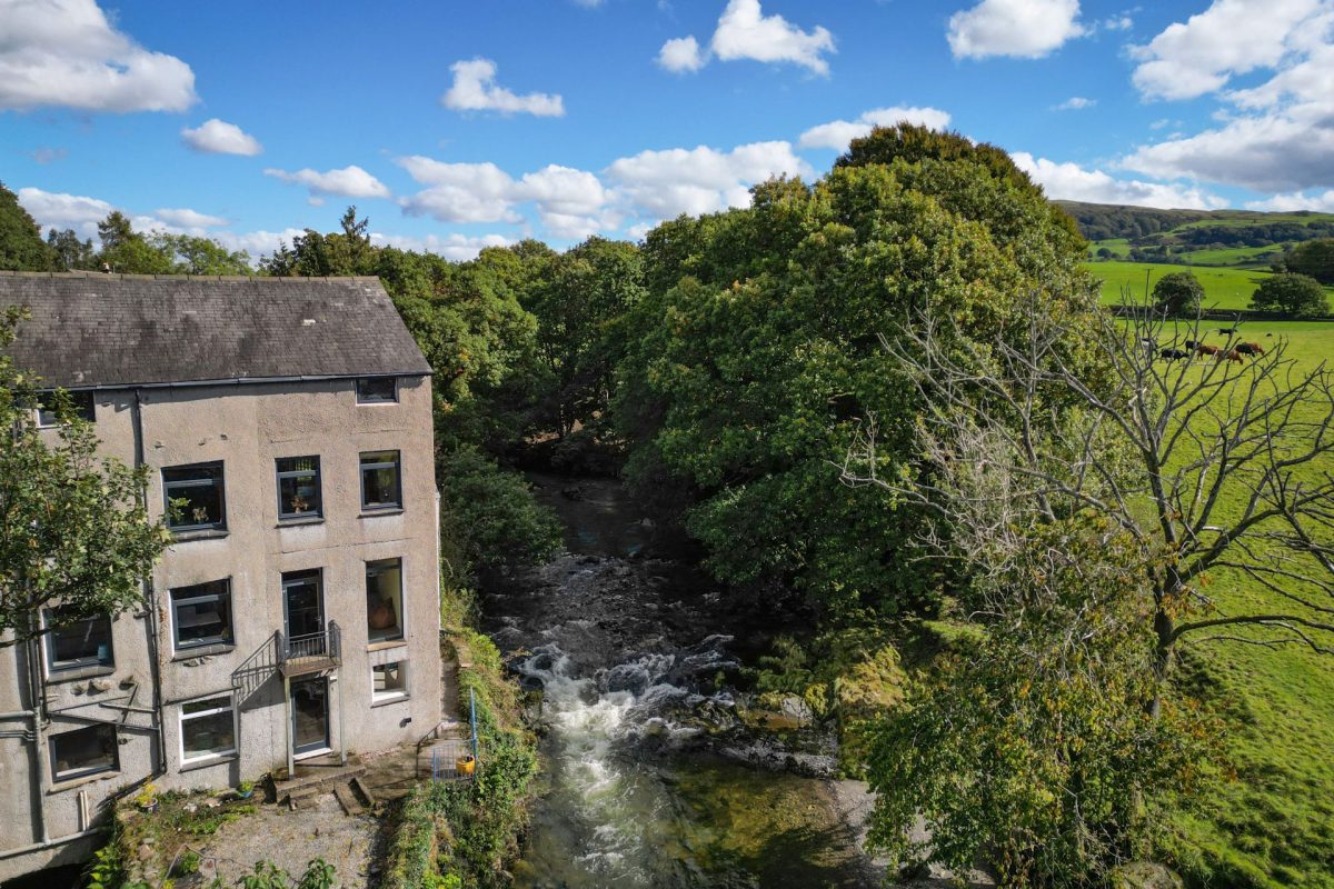 The exterior of Upper Riverside Mill, Lake District