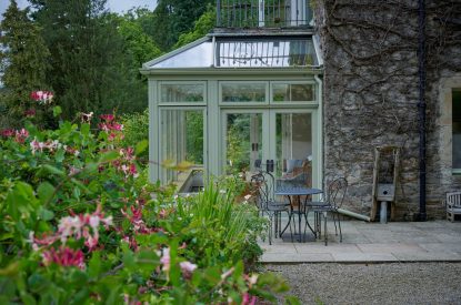 The conservatory at Mawson Hall, Lake District