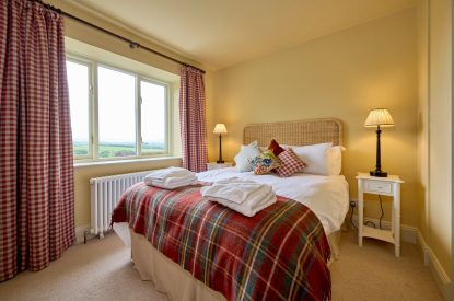 A double bedroom at Mawson Hall, Lake District