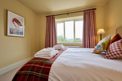 A double bedroom at Mawson Hall, Lake District
