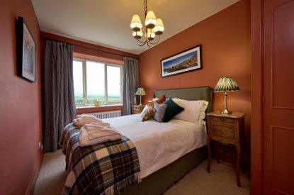 A double bedroom at Mawson Hall, Lake District