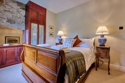 A double bedroom at Mawson Hall, Lake District