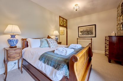 A double bedroom at Mawson Hall, Lake District