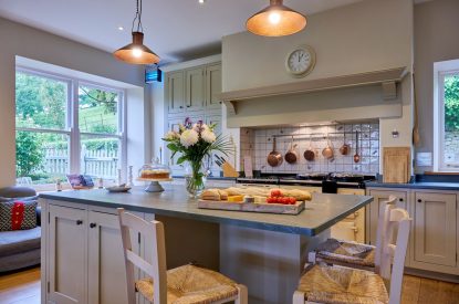The kitchen at Mawson Hall, Lake District