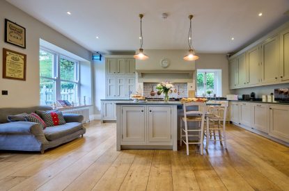 The kitchen at Mawson Hall, Lake District