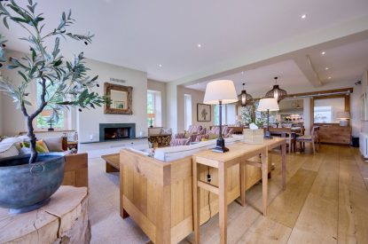 The living space at Mawson Hall, Lake District