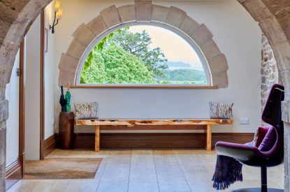 The entrance hall at Mawson Hall, Lake District