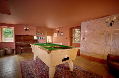 The games room at Mawson Hall, Lake District