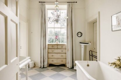 A bathroom at Topiary Hall, Lincolnshire