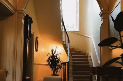 The staircase at Topiary Hall, Lincolnshire