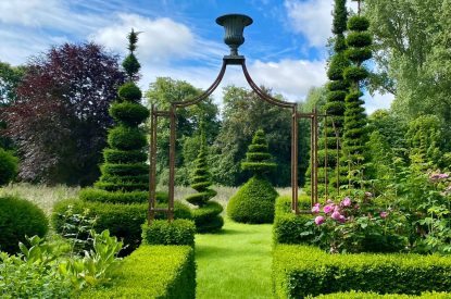The gardens at Topiary Hall, Lincolnshire