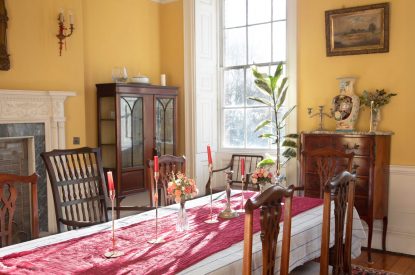 The dining room at Topiary Hall, Lincolnshire