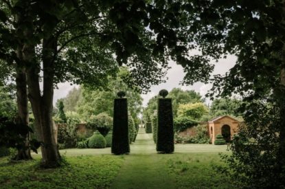 The extensive gardens at Topiary Hall, Lincolnshire