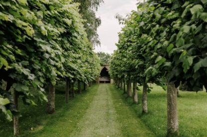 The extensive gardens at Topiary Hall, Lincolnshire