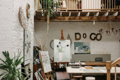 The studio space at Topiary Hall, Lincolnshire