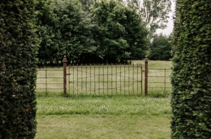 The extensive gardens at Topiary Hall, Lincolnshire