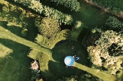 The hot tub at Topiary Hall, Lincolnshire