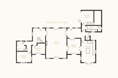The floorplan for Elysium House, Yorkshire Dales