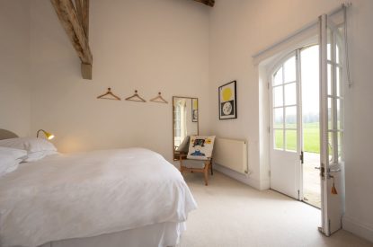 A super-king size bedroom at Elysium House, Yorkshire Dales