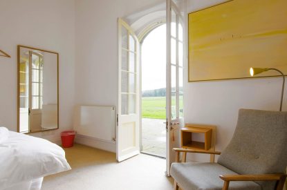 A super-king size bedroom at Elysium House, Yorkshire Dales