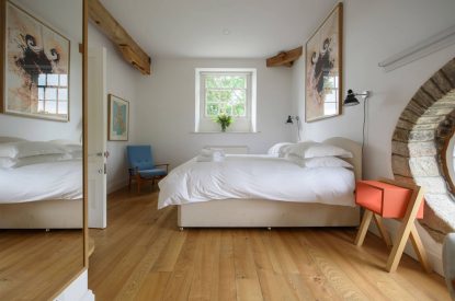 A king-size bedroom at Elysium House, Yorkshire Dales