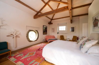 A king-size bedroom at Elysium House, Yorkshire Dales