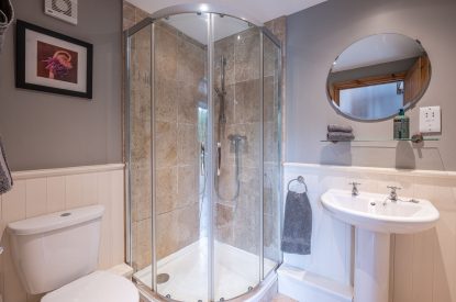 The bathroom at Waterside Cottage, Yorkshire