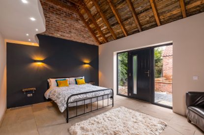 A king size bedoom at Sherwood Lodge, Sherwood Forest