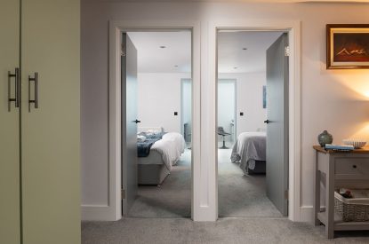 The bedrooms at The Tractor Shed, Worcestershire