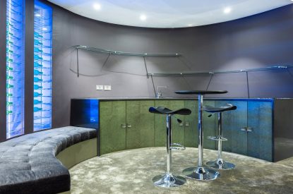 The bar area at Lunar, Hertfordshire