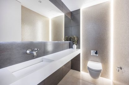 A bathroom at Lunar, Hertfordshire