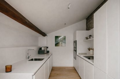 The kitchen at Crieff Tower, Perthshire