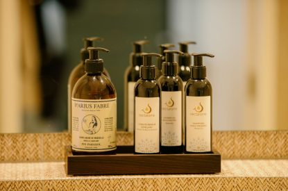 Luxury toiletries at Crieff Tower, Perthshire