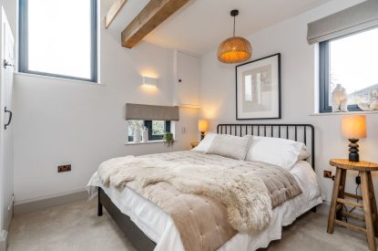A double bedroom at Lapworth Barn, Warwickshire