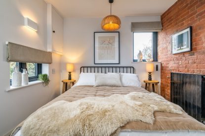 A double bedroom at Lapworth Barn, Warwickshire