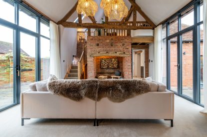 The living room at Lapworth Barn, Warwickshire