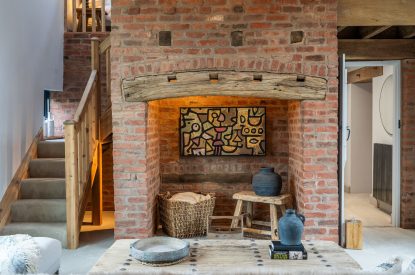 The living room at Lapworth Barn, Warwickshire
