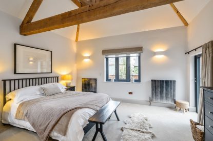 A double bedroom at Lapworth Barn, Warwickshire