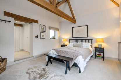 A double bedroom at Lapworth Barn, Warwickshire